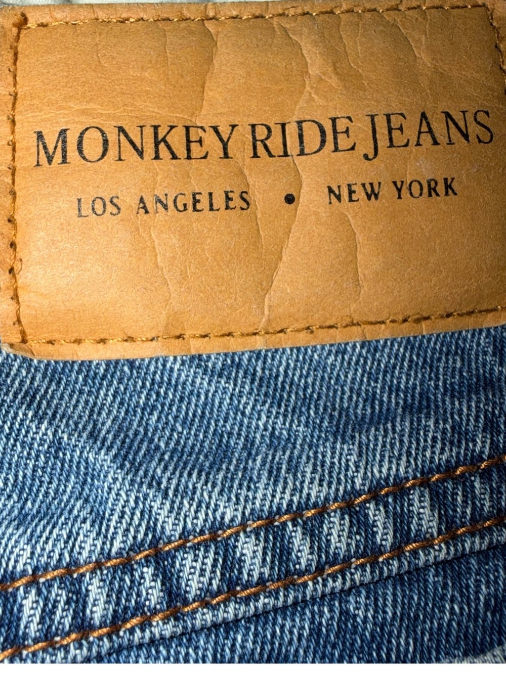 Monkey Ride ~ Jeans ~ Relaxed ~ Mid-Blue Denim ~ Carpenter-Style ~ Wide Legged - Picture 6 of 10